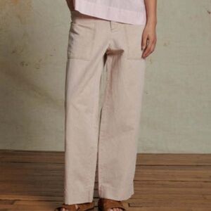 $275 Soeur Beige Thabor Trouser  Pant In Powder Size 38/US 6